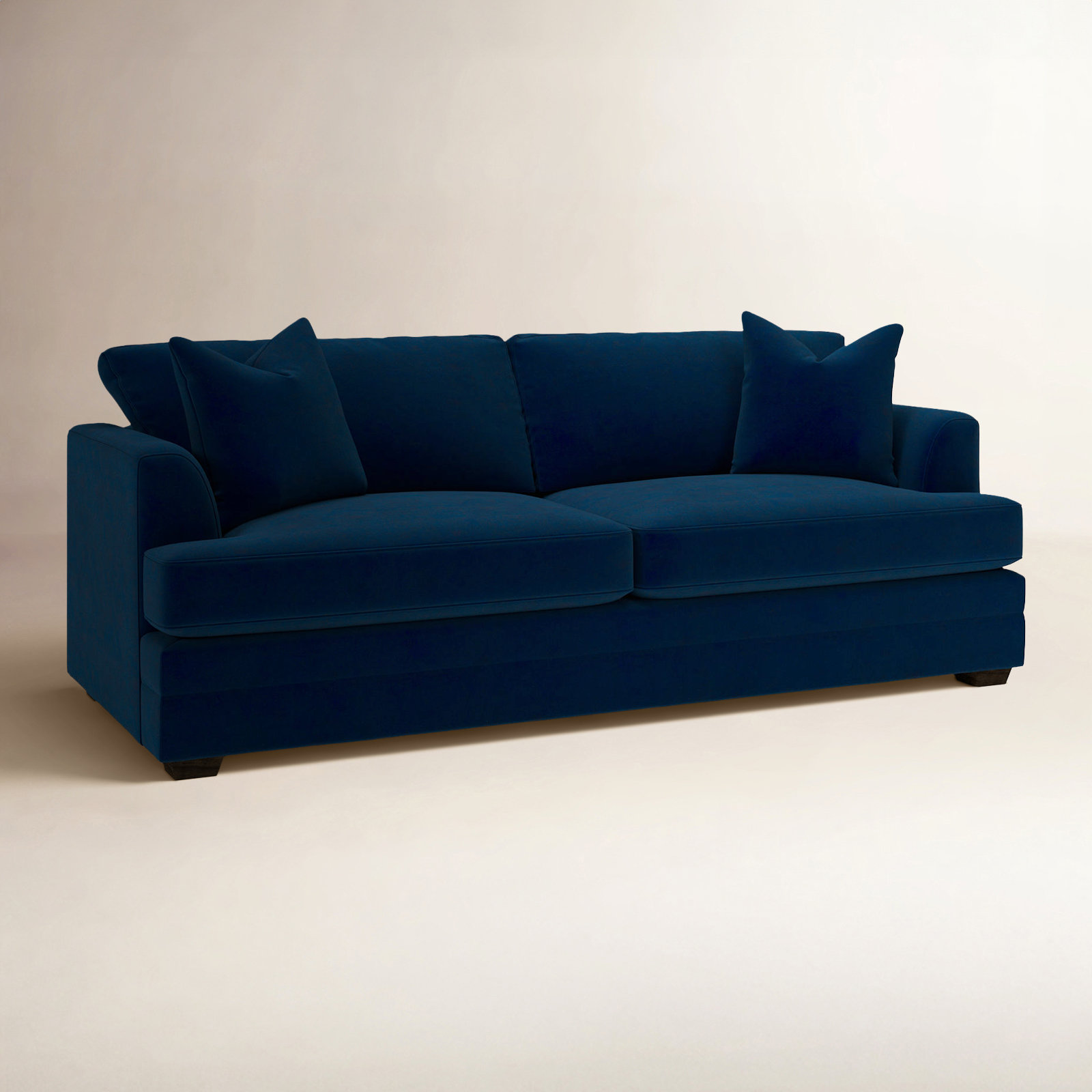 Edan 93'' Sofa, Bella Ink Blue Performance Velvet