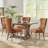 Senetria Faux Leather Wing Back Dining Chairs-91135412