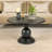 Round Mango Wood Bulbed Pedestal Coffee Table-117479928
