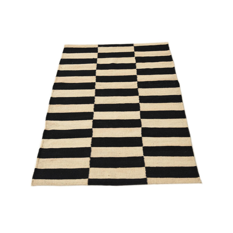 Tapis noir et blanc Jessen