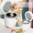 Mishcdea Small Rice Cooker 3-cup Uncooked, Mini Rice Cooker Ceramic Nonstick For 1-2 People, Multi Menus With Smart Touch Screen, Timer & Warmer, For Quinoa, Oats And Grains