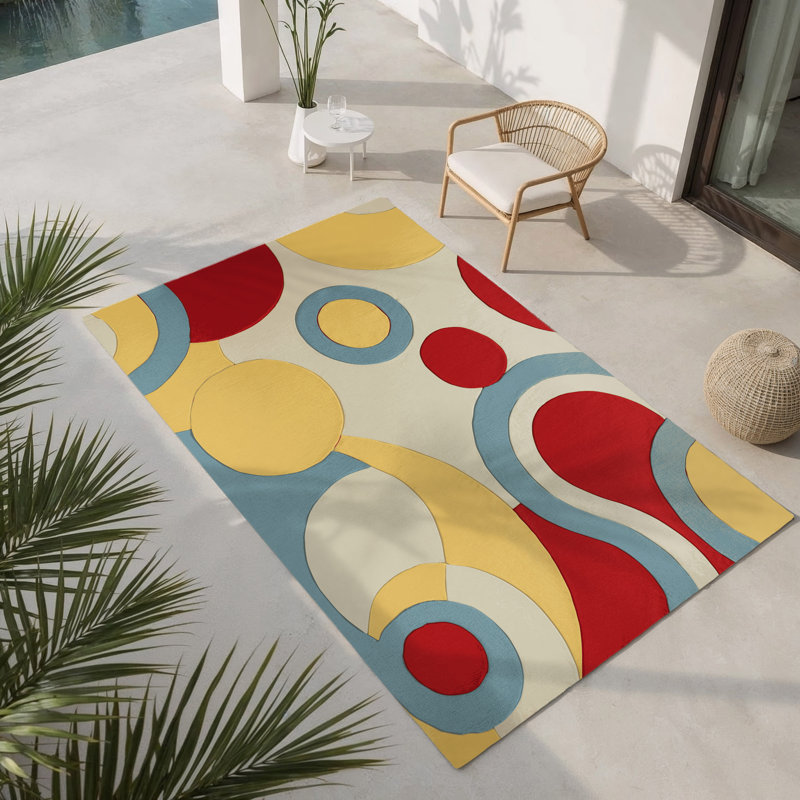 Tapis intérieur et extérieur Jolly Jiggle, Rectangle 5 pi x 7 pi