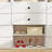 White Modular Walk in Closet Organizer System with 11 shelves and 10 drawers