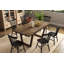 Table de salle à manger extensible en bois massif avec pieds de traîneau, table de salle à manger de style campagnard pour la cuisine-236571594