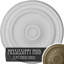 Médaillon de plafond traditionnel Endurathane Kepler, 15 7/8 po x P 1 1/2 po (pour les auvents jusqu'à 3 3/4 po), finition or riche peinte à la main-27786454