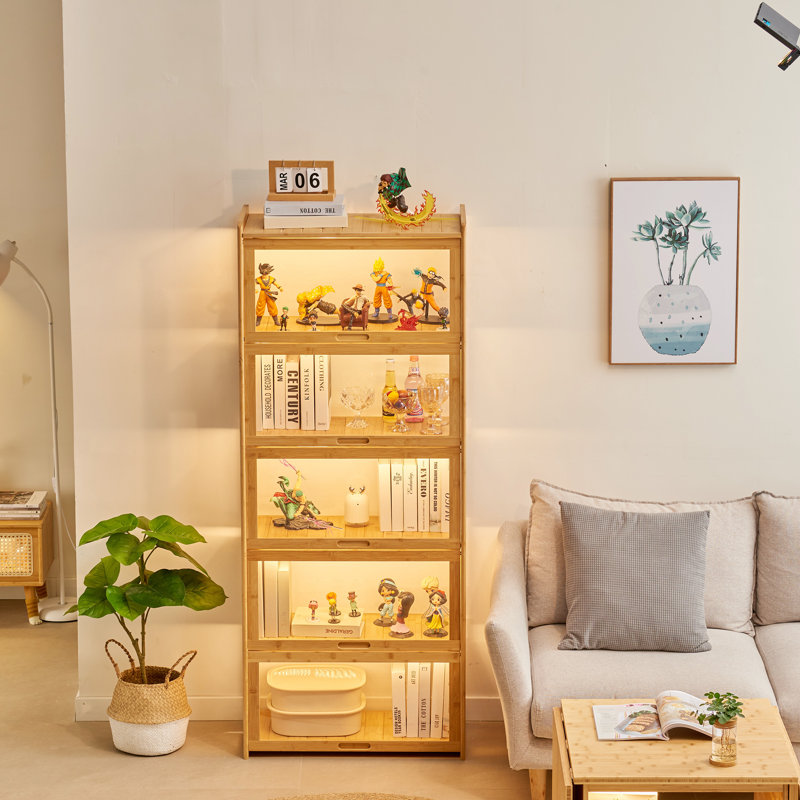 Bibliothèque de rangement Karklyte Curio Cabinet