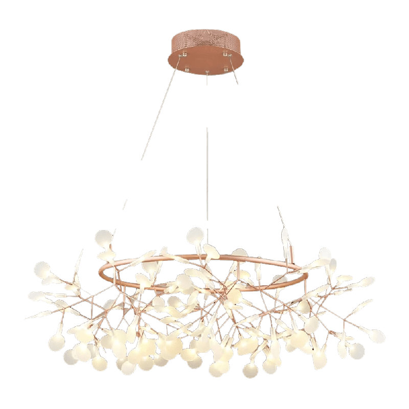 Willow Firefly 32 Inch Round LED Chandelier, H 11,8 po x l 31,5 po x P 31,5 po, 108 Lights