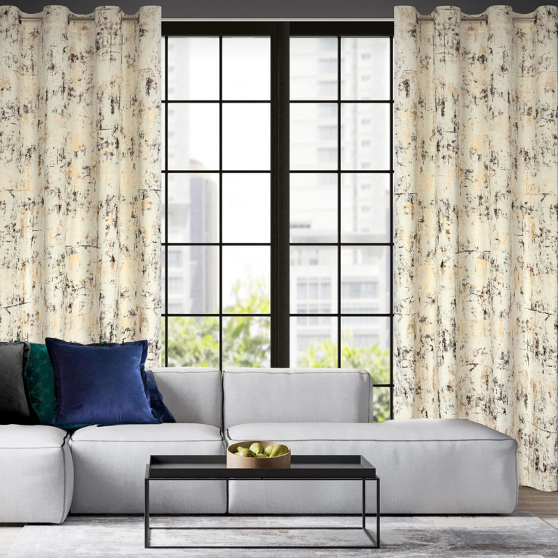 Fortescue Eyelet Blackout Curtain, Cream
