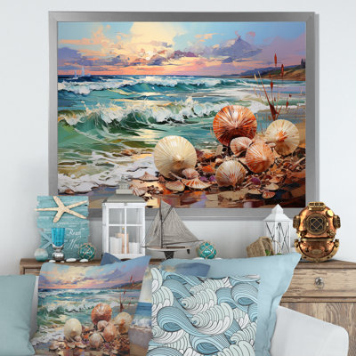 «Coastal Clams Fusion On The Beach», reproduction sur toile