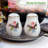 Priya White Porcelain Salt and Pepper Shaker set, embossed design & 24k gold trim