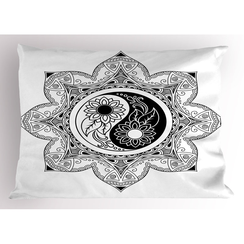 Ensemble de 2 taies décoratives Ambesonne Ying Yang, H 20 po x l 26 po