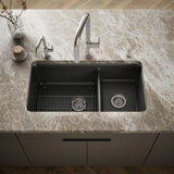 Cairn® 34" L x 18" W Double Basin Undermount with Accessories