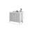 Chicago 42 " W Freestanding Standard Free Standing Single Double Single Vanity Bathroom Vanity With Top-95726498