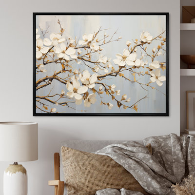 «White Dogwood Blossom Escape I» sur toile