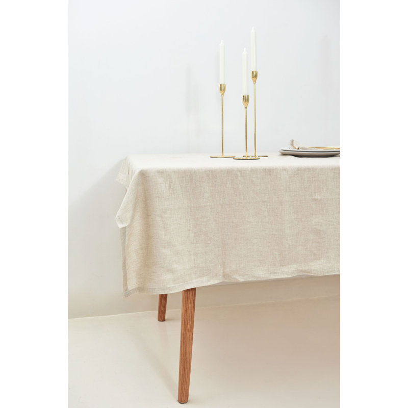 Evlyn Tablecloth, 200cm W x 280cm L, Oatmeal Brown