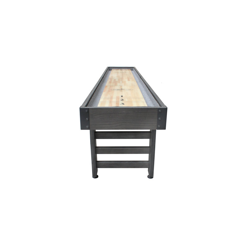 Saybrook Shuffleboard Table, 12', Weathered Midnight Charcoal Gray