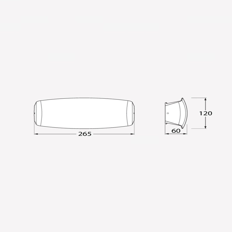 Smithwick White 16cm H Outdoor Bulkhead Light
