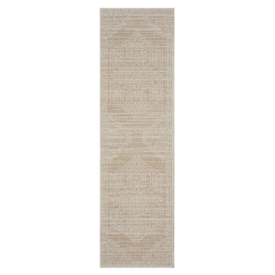 Sadowski Polypropylene Beige/White Indoor/Outdoor Rug