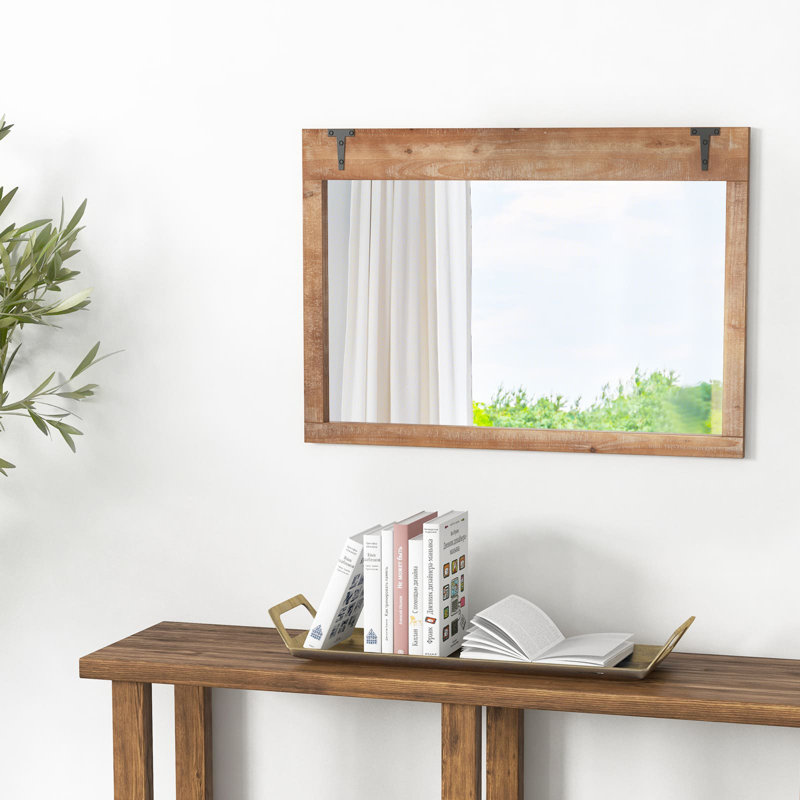Solid Wood Rectangle Wall Mirror
