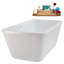 Baignoire autoportante et plateau 60 "avec drain interne 60" Streamline-108298615