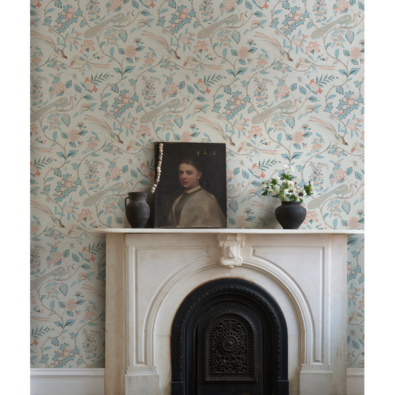Campagne Wallpaper, Blue/Gris