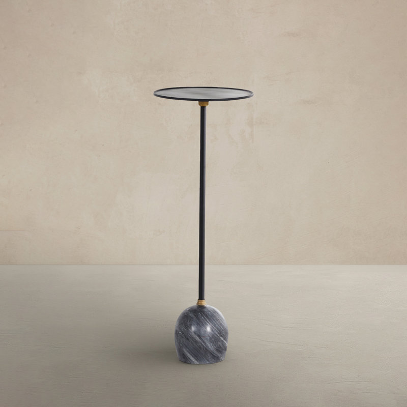 Neil Iron Pedestal End Table