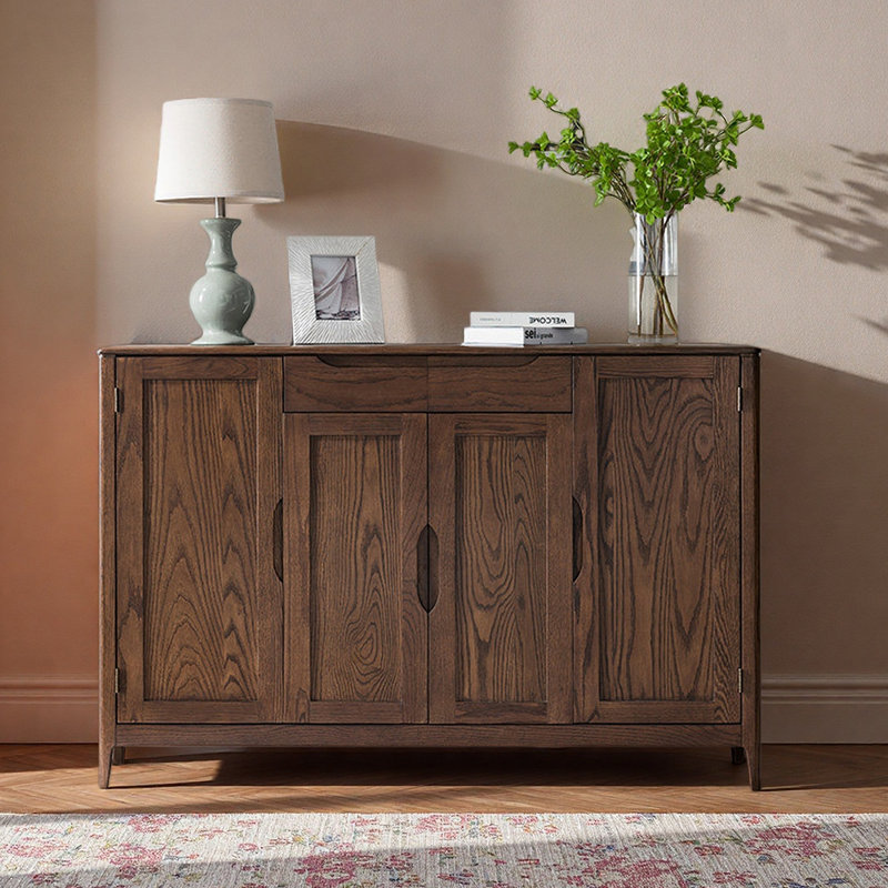 Armoire à chaussures de grande capacité, Bois brun foncé