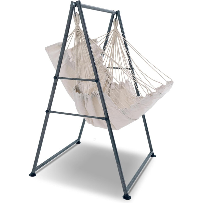 Hammock Chair Stand with X-Large Swing Chair with Footrest