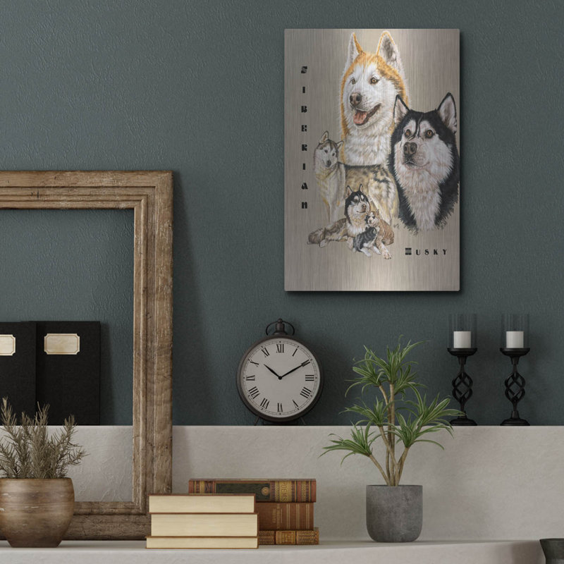 «Husky sibérien» par Barbara Keith, H 16 po x l 12 po