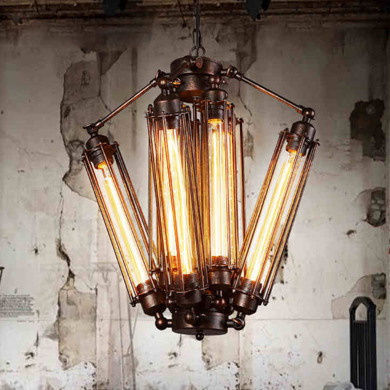Lustre géométrique unique à 8 lumières Hannover