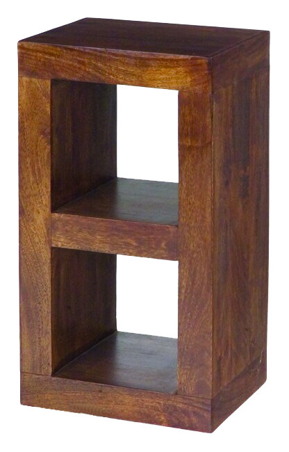 Quinton 81 cm H x 44 cm W Solid Wood Standard Bookcase, Dark Mango