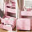 Small Vanity Desk Set With 3 Adjustable Lighted Mirror-171022333