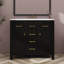 Armoire de meuble-lavabo sur pied 36 po avec 4 tiroirs et 2 armoires de rangement modernes 36 po-520602201