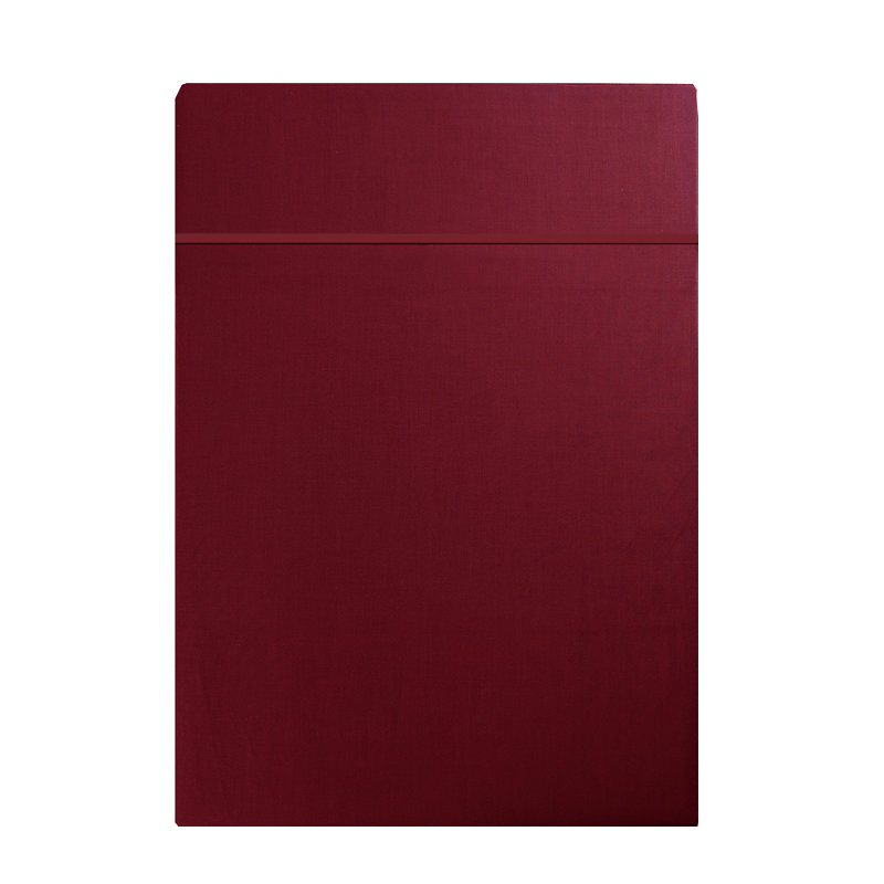 Gaynelle Satin Flat Sheet, 240 x 300 cm, Maroon