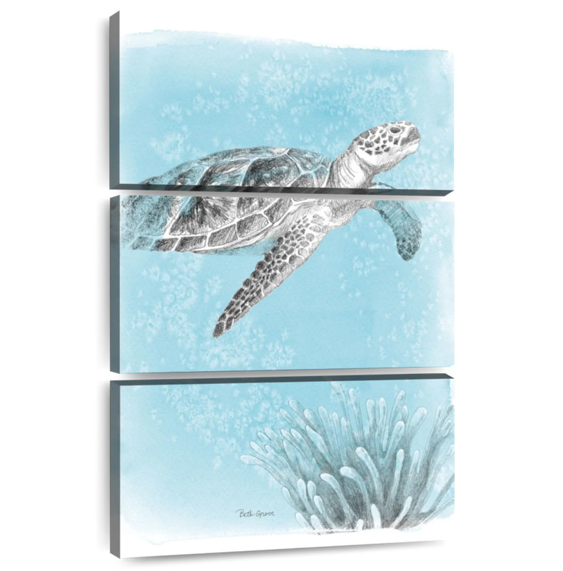 Brampt Coastal Sea Life I, H 57 po x l 36 po