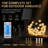 100-Light 39.4 ft. Solar RGB Globe String Lights with Remote Control