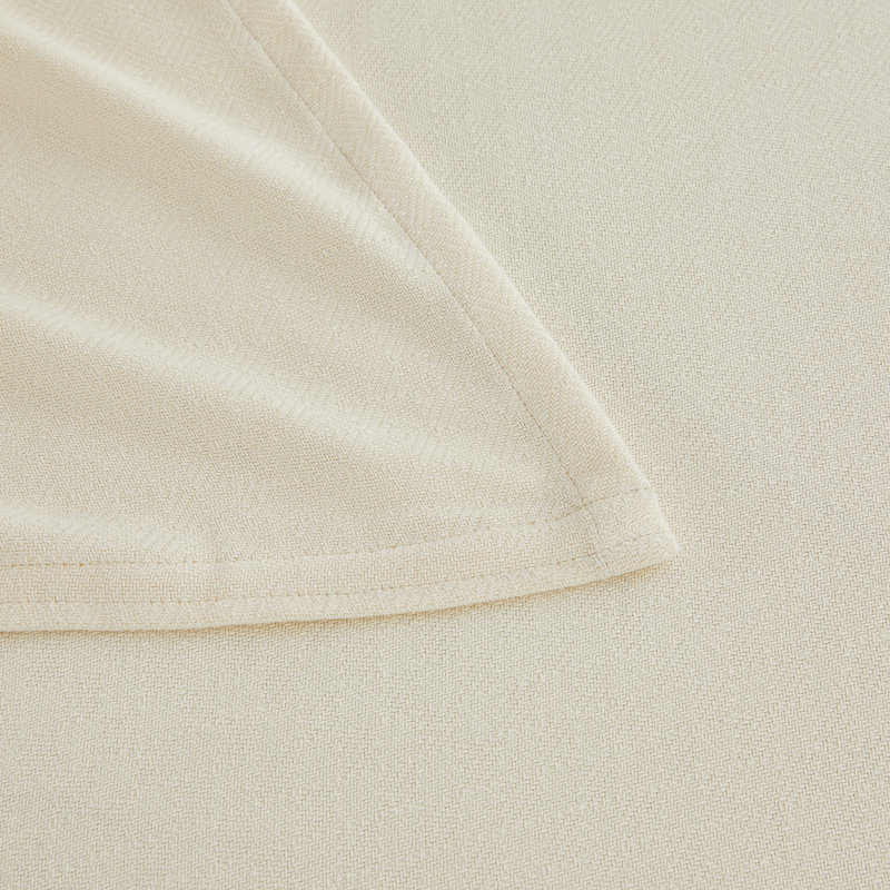 Couverture en coton rayonne de bambou Diamond, Crème, crème, Grand lit