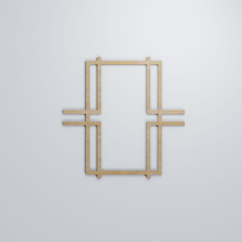 Panneaux muraux en bois Granby, Hickory, H 7 3/8 po x l 7 3/8 po x P 1/4 po