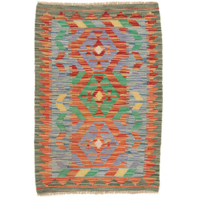 Southwestern Wool Hand Woven 60cm X 90cm Area Rug