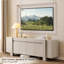 Meuble télé 70 po, console média avec armoires de rangement fermées-472496304