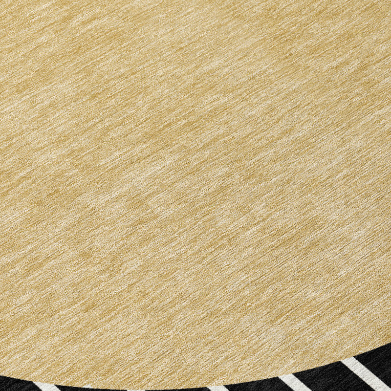 Ember Black Washable Indoor-Outdoor Rug - , 9' x 12'