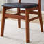 Terrence Rubberwood Dining Chairs with Faux Rattan Backrest-1649000452-1649000455