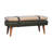 Solid Wood Bench with Nailhead Trim-796138025