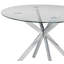 Round Glass Top Metal Base Dining Table-50313410