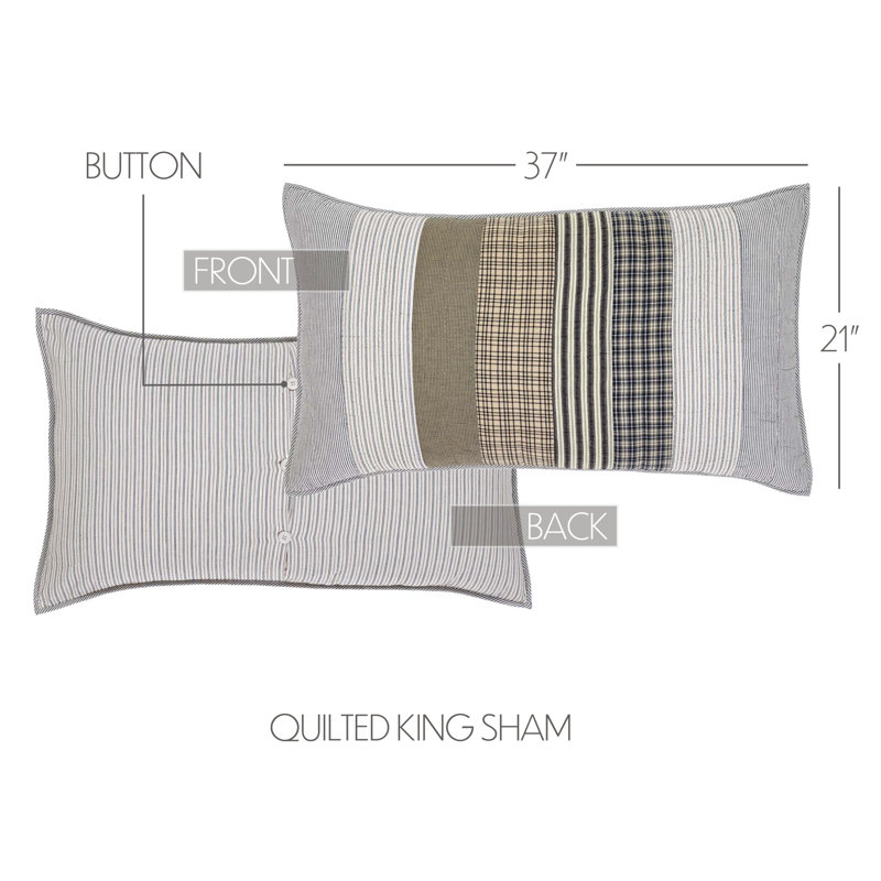 Ashmont Cotton Blend Patchwork Sham, Luxury