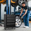 Armoire à outils 6 tiroirs, coffre à outils en métal de grande capacité avec roulettes verrouillables, chariot à outils de rangement pour le garage, l'entrepôt et le atelier