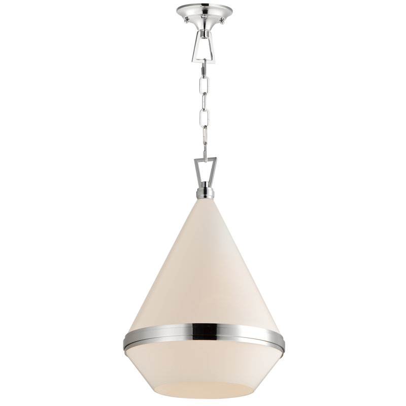 Giza 1 - Light Unique/Statement Pendant, Polished Nickel, 23" H x 15.5" W x 15.5" D
