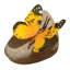 Butterflies on Rocks Yellow Mocker Swallowtail Statue