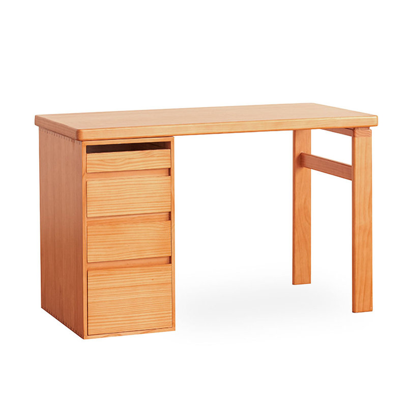 Brown Rectangular Solid Wood desk, 29.53" H x 78.74" W x 23.62" D