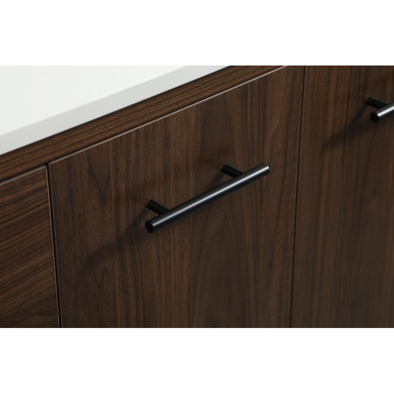 Ensemble de meuble-lavabo simple 48 po Cyrus, Noyer